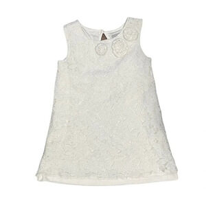 Tahari Girls White Lace Top Size 6X